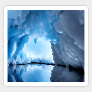 Blue Ice Cave Sticker